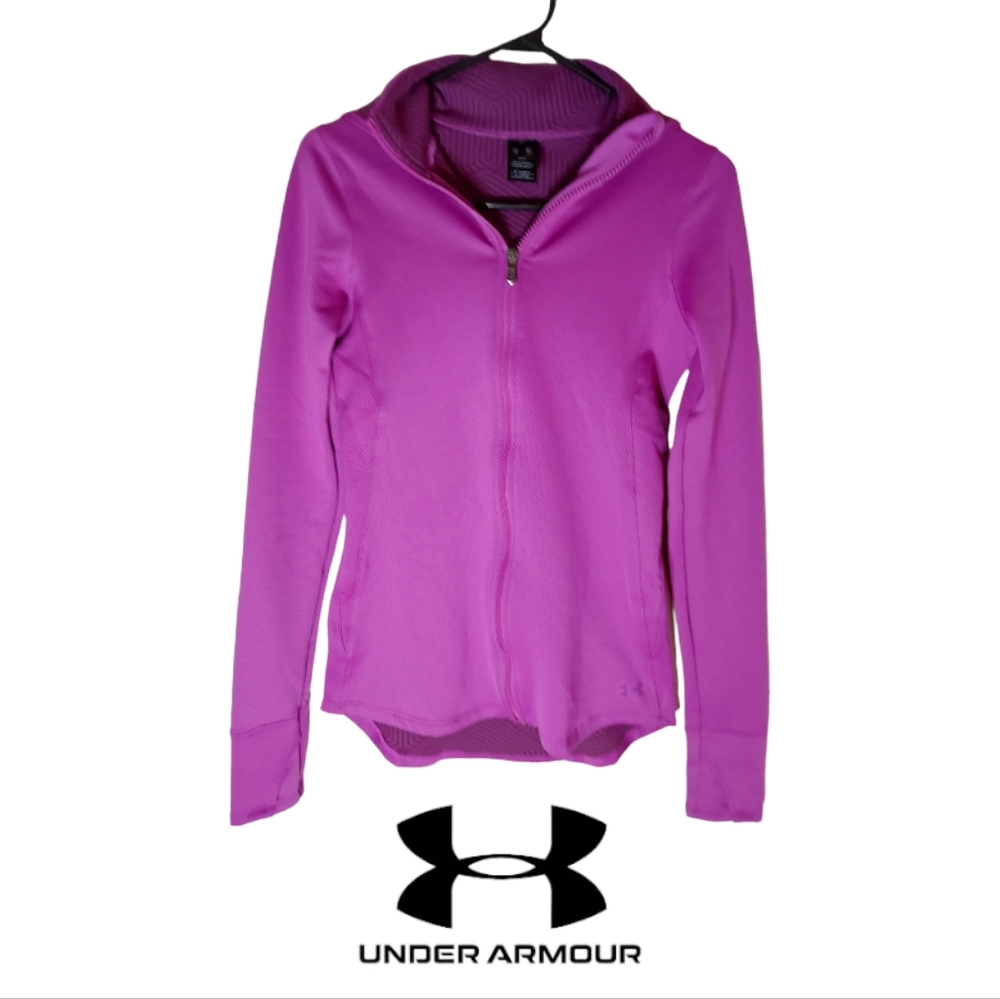 Under Armour Magenta Zip Hooded Jacket